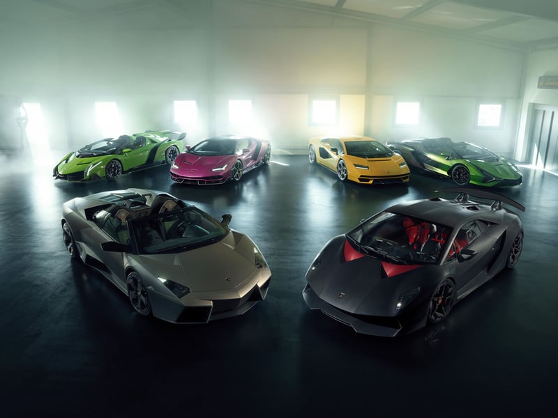 Swiss Collector’s Six-Model Few-Off Collection Traces Lamborghini’s Technology Evolution: One...