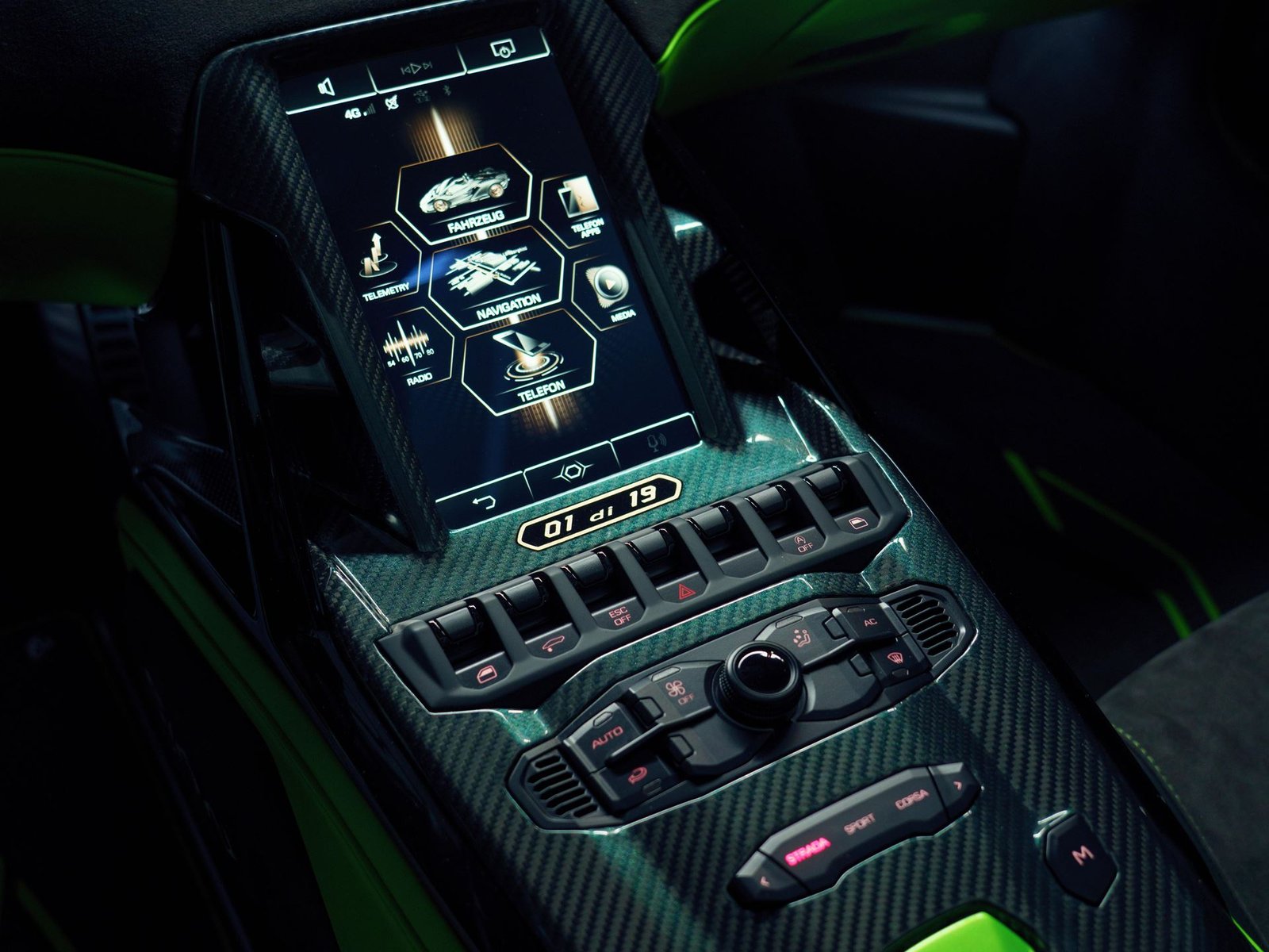 Sian roadster interior interior console 032