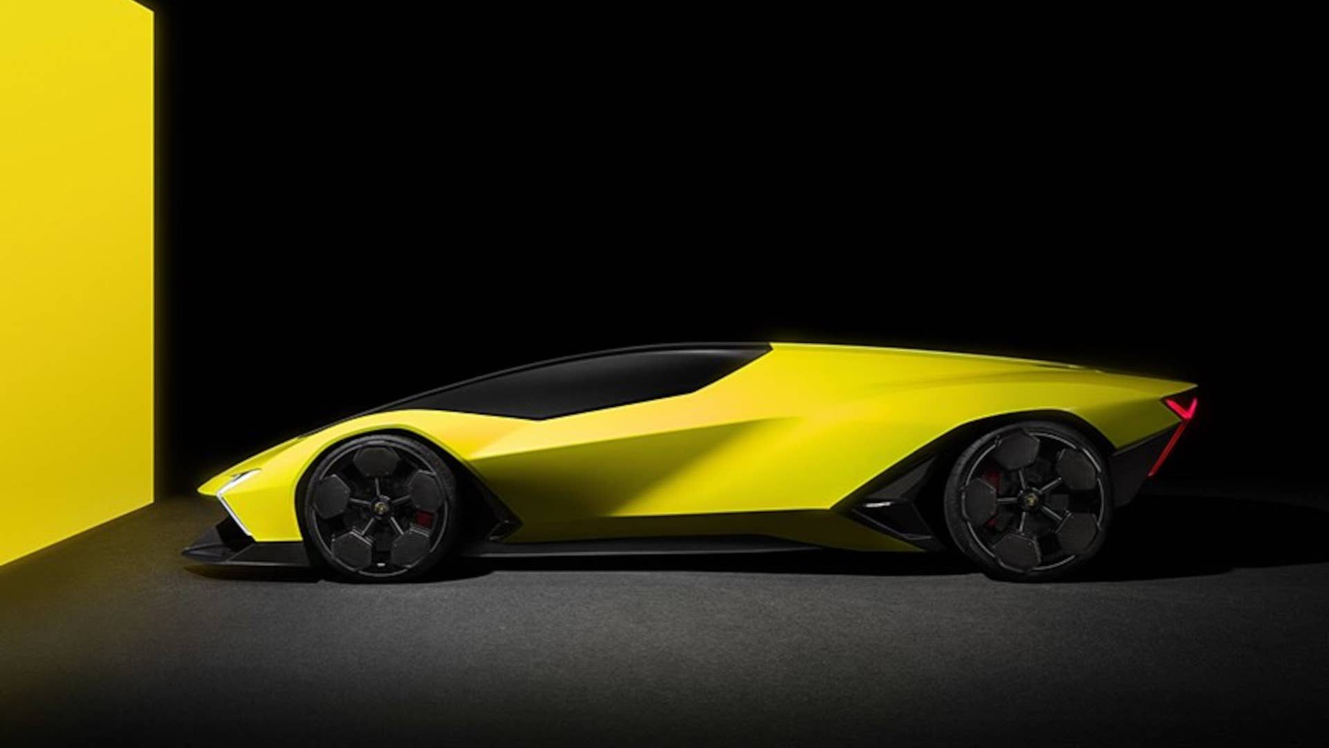 Lamborghini'S Manifesto Concept Bets On Elegance Over Aggression, And That'S The Point 3 Side profile view of a lamborghini concept showing its low wedge silhouette and dramatic proportions