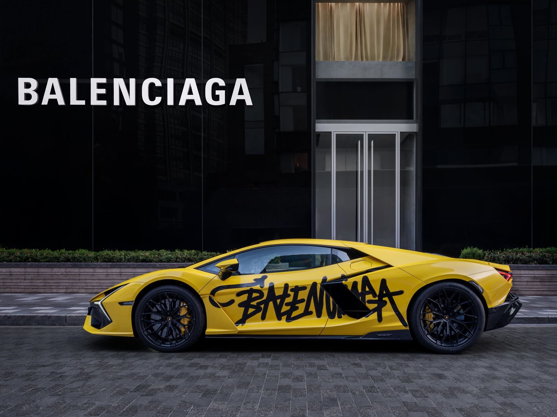 Balenciaga Lamborghini Collaboration Puts Temerario Artwork On The Runway And Graffiti-Wrapped Revueltos Outside Flagships Worldwide 21 Balenciaga lamborghini collaboration launch 2 draft 4e4c55ae event 010