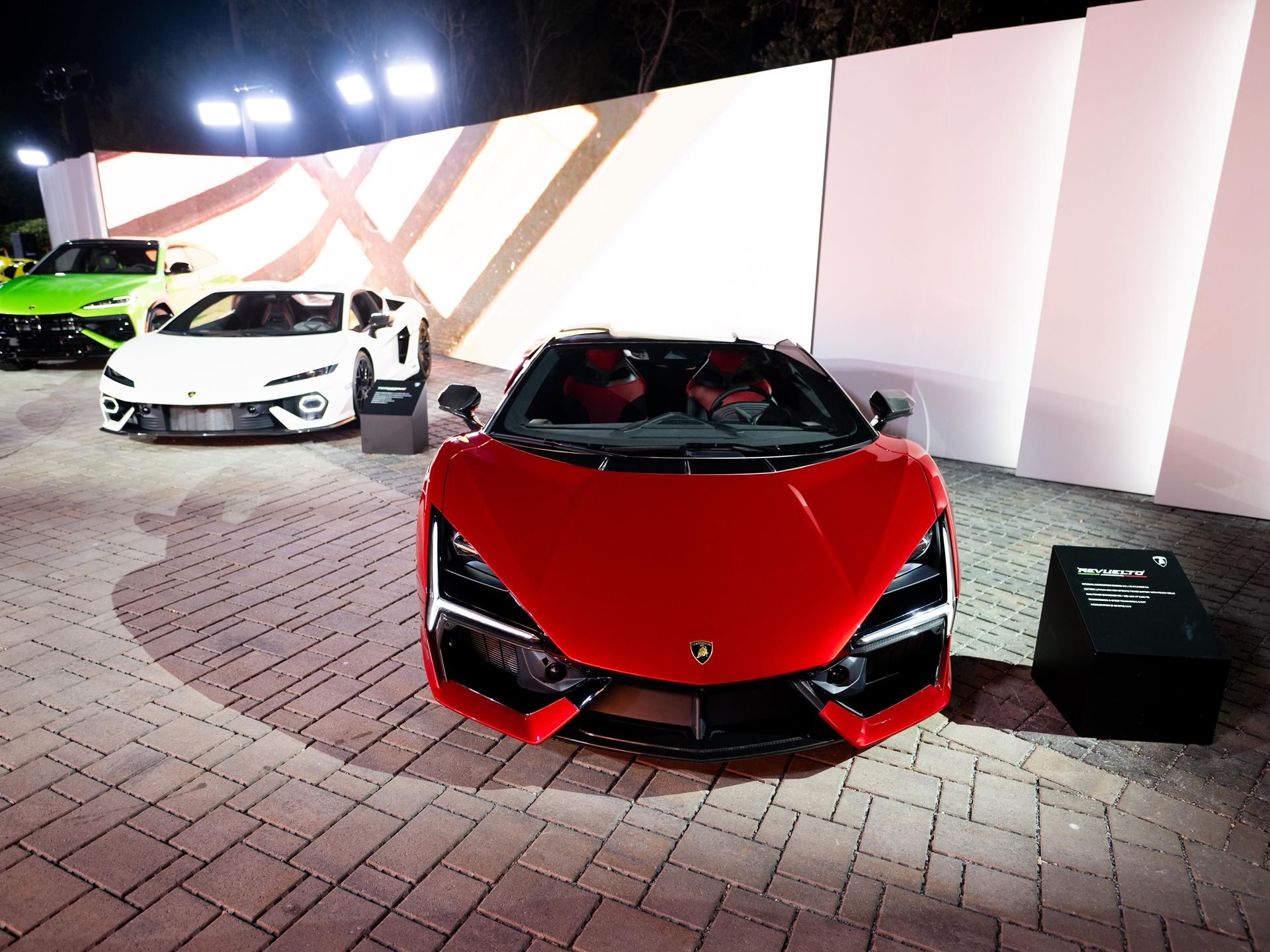 Lamborghini'S 29-Unit Fenomeno Signals A New Kind Of Few-Off For Its Most Extreme Clientele 5 Multiple lamborghini models including the lanzador concept, revuelto, and urus displayed together at monterey car week