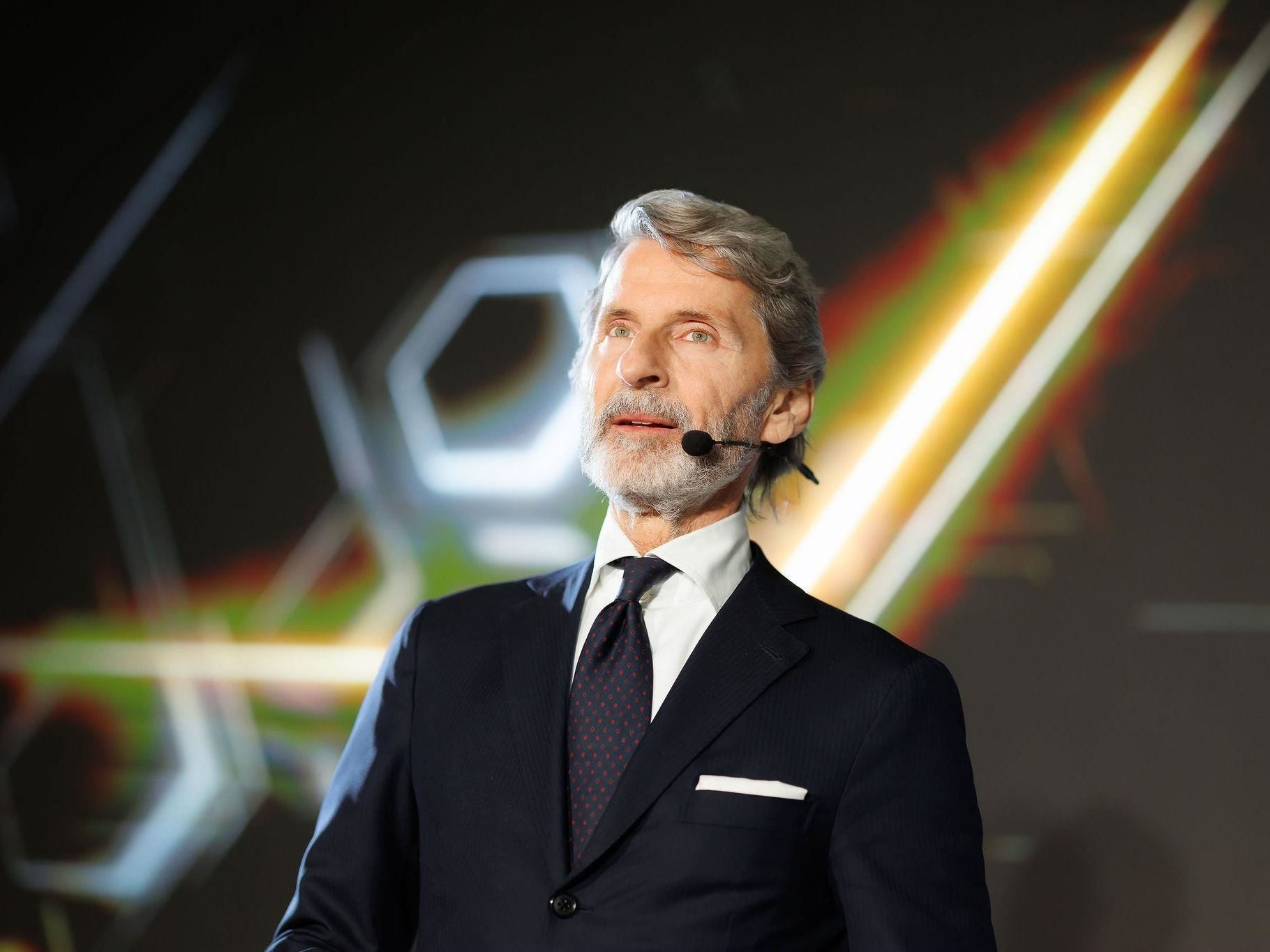 Lamborghini Prague Moves To Ořech With Fenomeno, Temerario, And A Full Hybrid Lineup On Display 7 Stephan winkelmann, chairman and ceo of automobili lamborghini, speaking at the grand opening of the lamborghini prague showroom