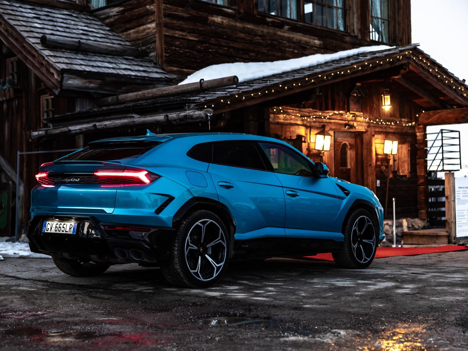 Lamborghini Took Its Hybrid Lineup To The French Alps, And The Convoy Included A Surprise Guest 21 Lamborghini revuelto urus se courchevel alps draft 65e37ce1 exterior 010
