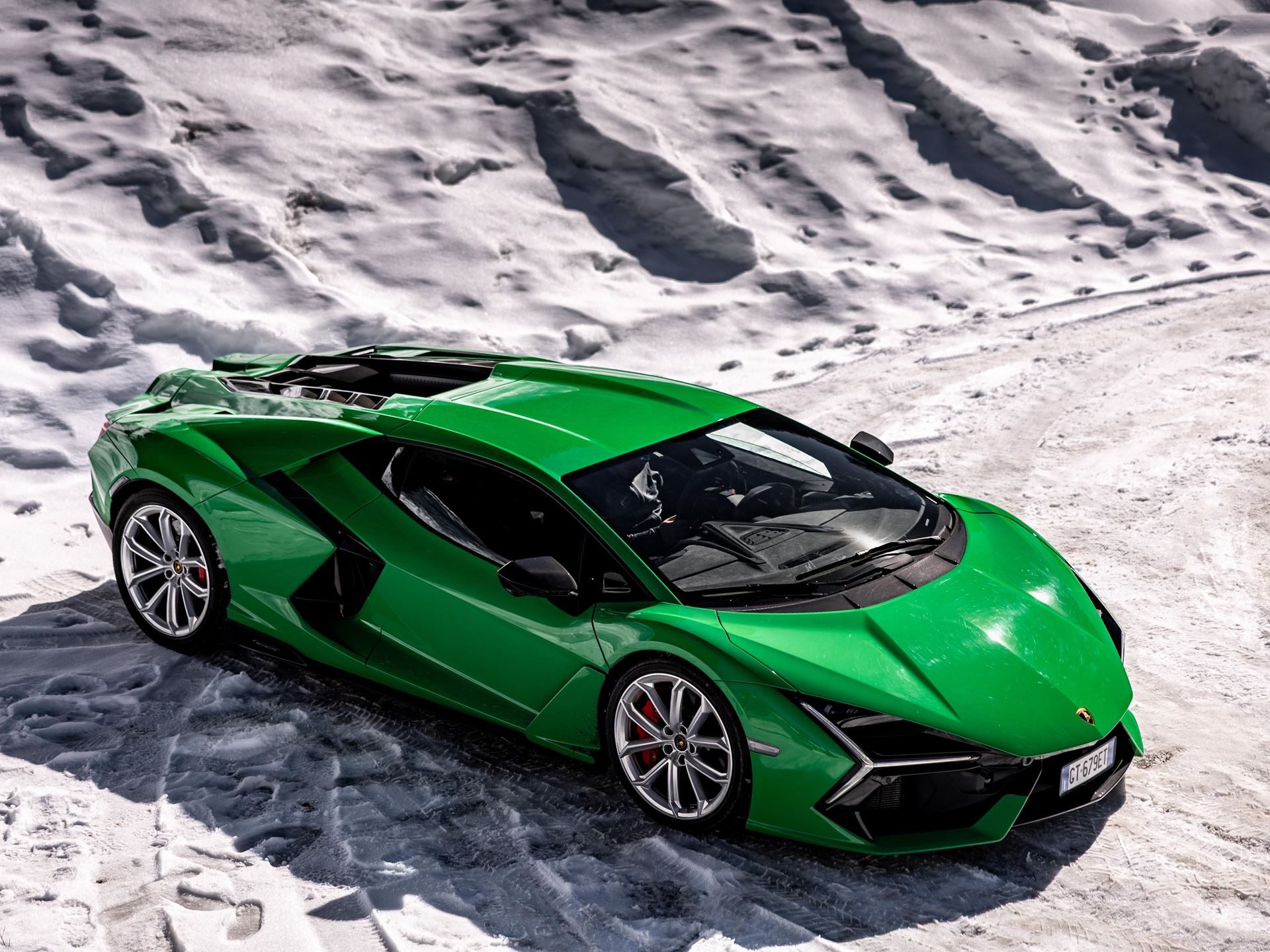Lamborghini Took Its Hybrid Lineup To The French Alps, And The Convoy Included A Surprise Guest 27 Lamborghini revuelto urus se courchevel alps draft 65e37ce1 exterior 013