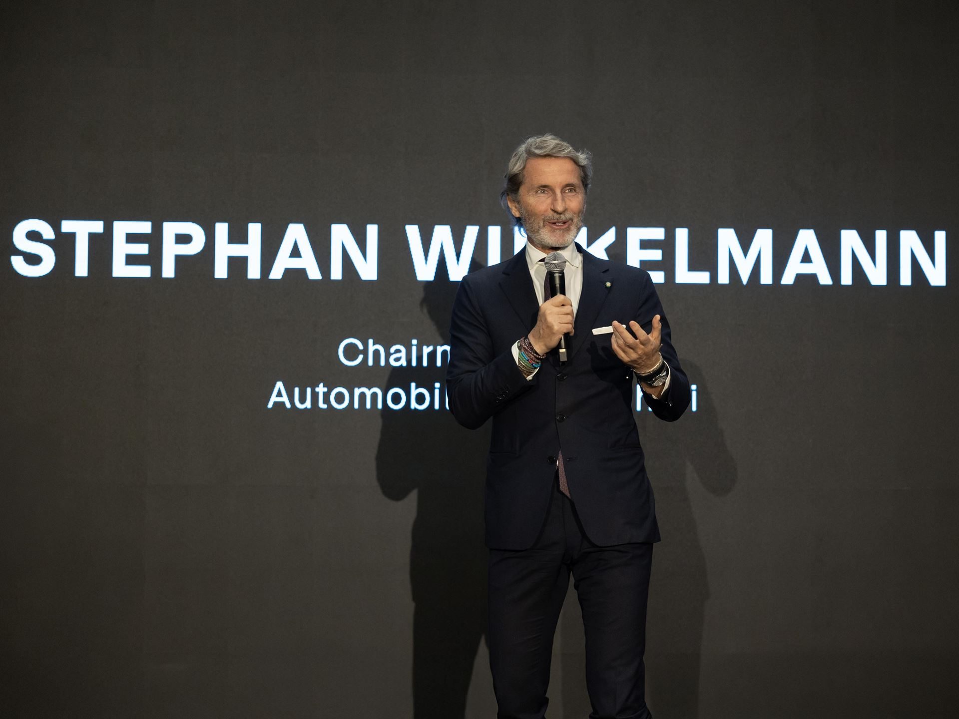 Lamborghini'S Temerario Brings A 10,000 Rpm V8 To Florida'S Seventh Showroom 7 Stephan winkelmann, chairman and ceo of automobili lamborghini, speaking on stage at the south dade showroom opening event