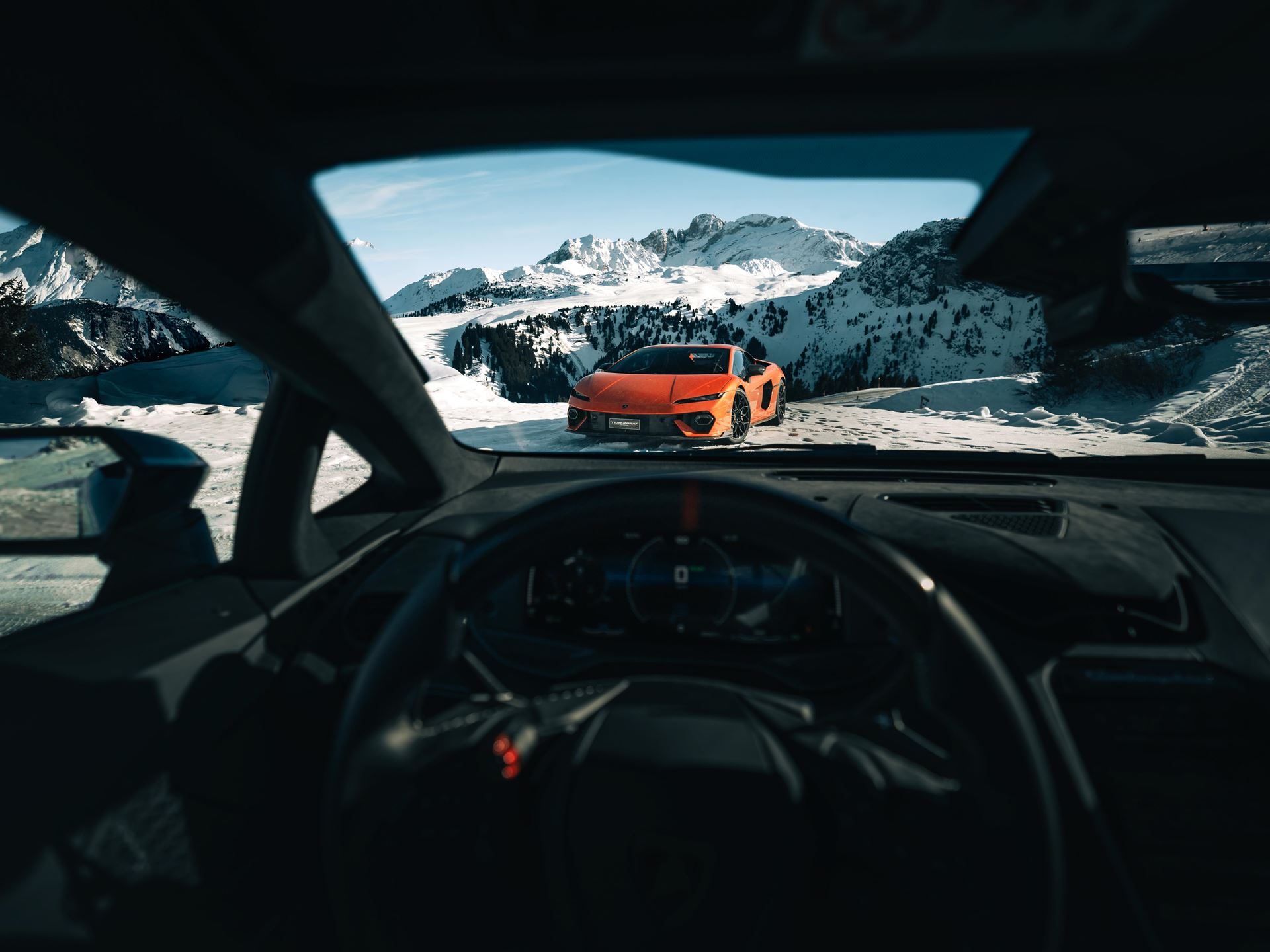 Lamborghini'S Temerario Drifts On Alpine Ice, Proving Its Hybrid System Works Where Grip Doesn'T 15 Lamborghini temerario hybrid drift alpine sno draft 3591d082 exterior 007