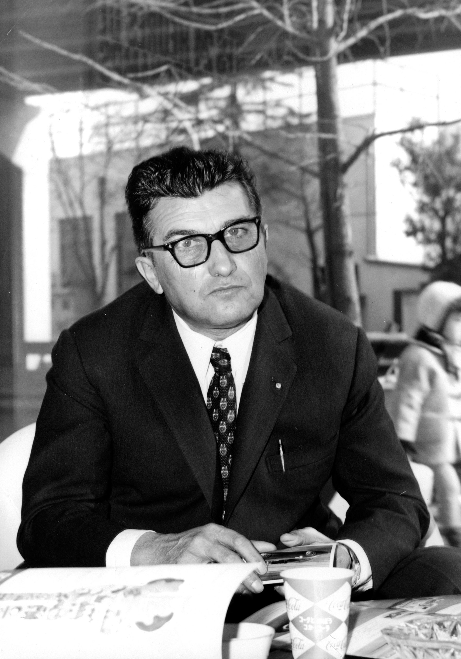 Ferruccio Lamborghini At 105: How A Stubborn Tractor Builder'S Grudge Created An Automotive Dynasty 3 Black and white portrait of ferruccio lamborghini wearing glasses and a suit, looking directly at the camera