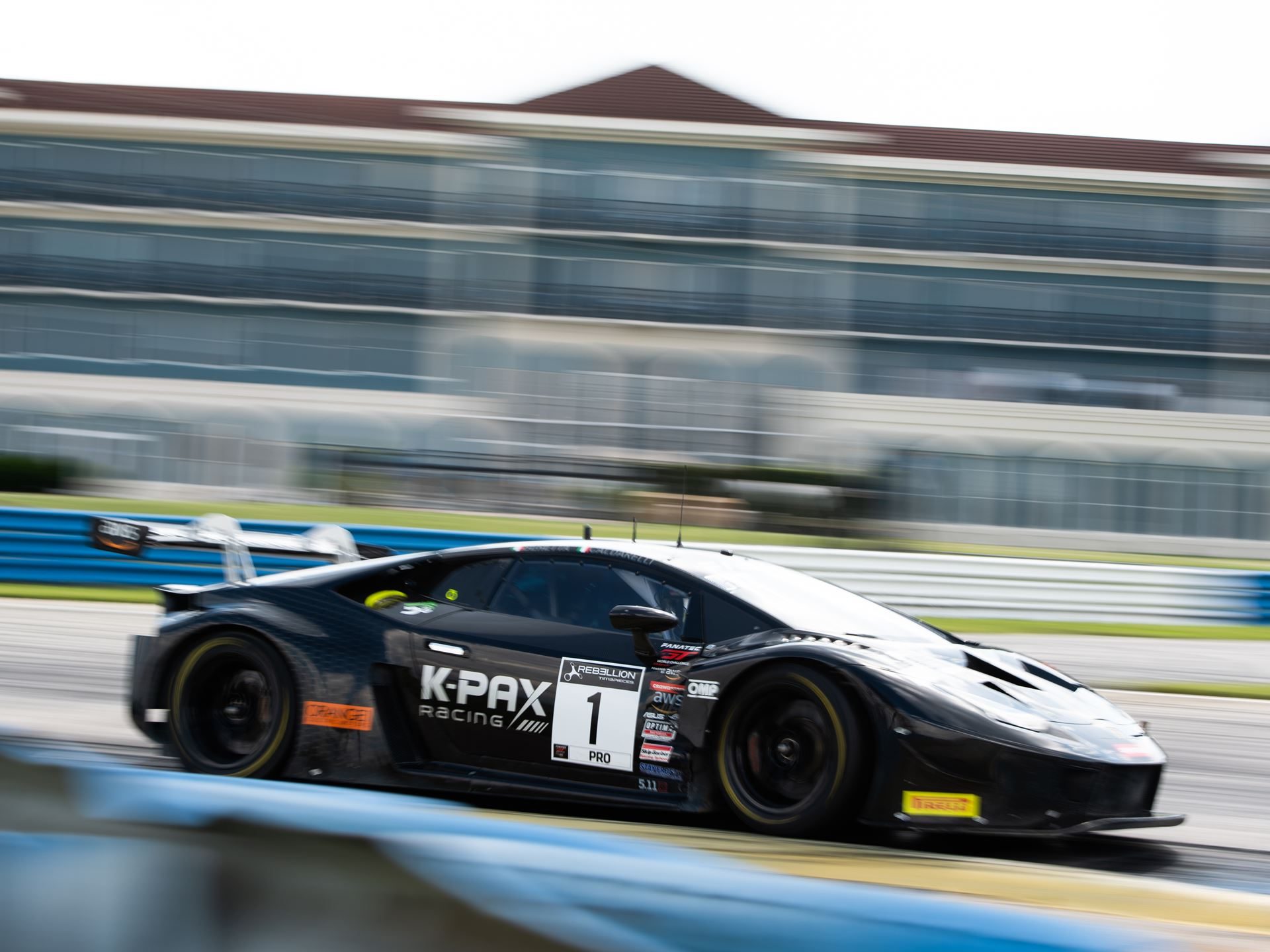 K-Pax Racing'S Sebring Sweep Clinches Back-To-Back Gt World Challenge America Titles For Lamborghini 3 K-pax racing lamborghini huracán gt3 evo number 1 at speed on the sebring circuit
