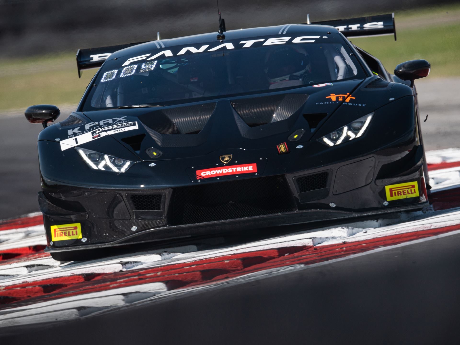 K-Pax Racing'S Nola Sweep Proves The Huracán Gt3 Evo Remains The Car To Beat In American Gt Racing 3 The black k-pax racing lamborghini huracán gt3 evo with fanatec and crowdstrike branding cornering hard at nola motorsports park