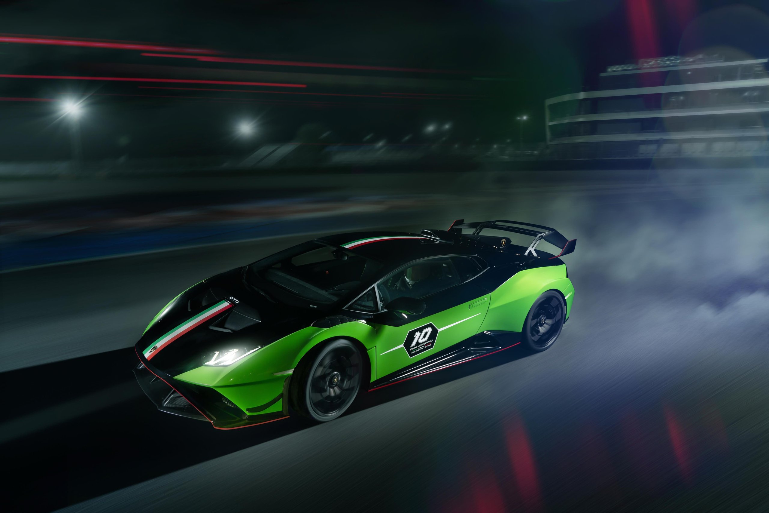 Squadra Corse'S First Road-Car Performance Kit Turns The Huracán Sto Into A Factory-Built Track Weapon 17 Huracan sto sc 10 anniversario squadra corse draft 2b5dadd7 action 008 scaled