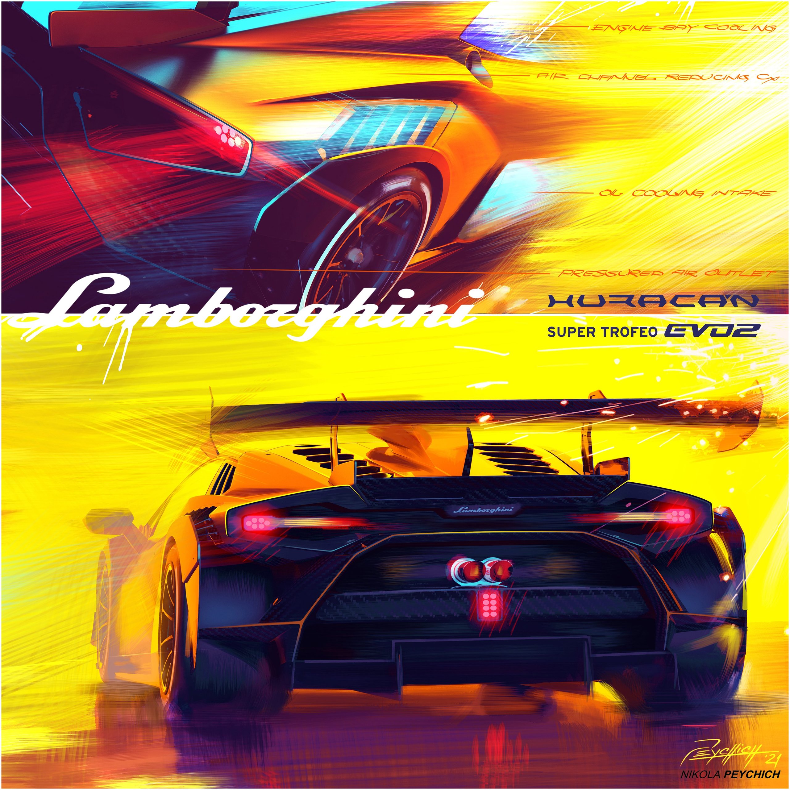 The Huracán Super Trofeo Evo2 Previews Lamborghini'S Next Design Language From The Track 25 Huracan super trofeo evo2 design preview draft 81e53e86 action 012 scaled