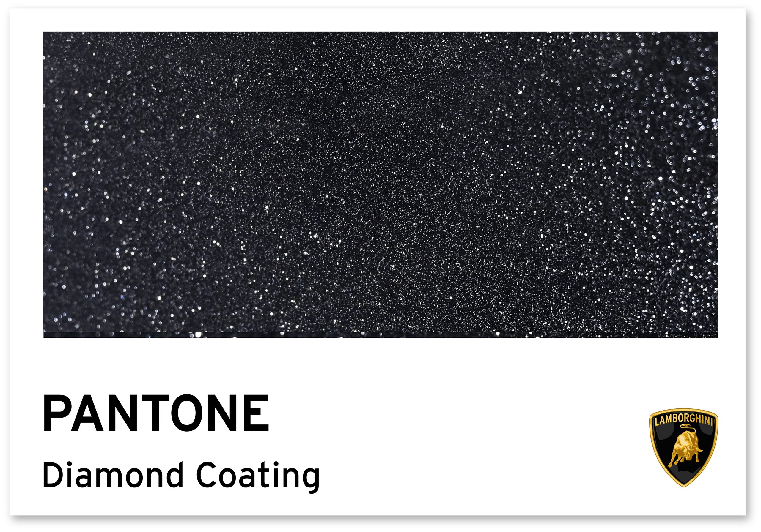 Diamond Dust Paint And Pet Portraits: Five Revelations From Lamborghini'S Ad Personam Program 3 Infographic showing lamborghini's diamond coating option with sparkling textured surface and lamborghini logo