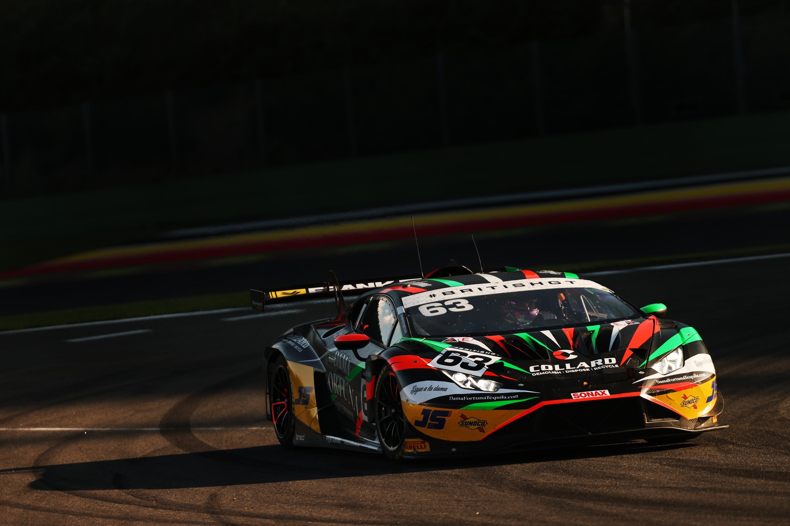 Barwell'S Huracán Gt3 Evo2 Conquers A 55-Car Spa Grid To Clinch British Gt Win Number 33 For Lamborghini 9 Lamborghini huracán gt3 evo2 number 63 racing on track at spa-francorchamps in late afternoon light