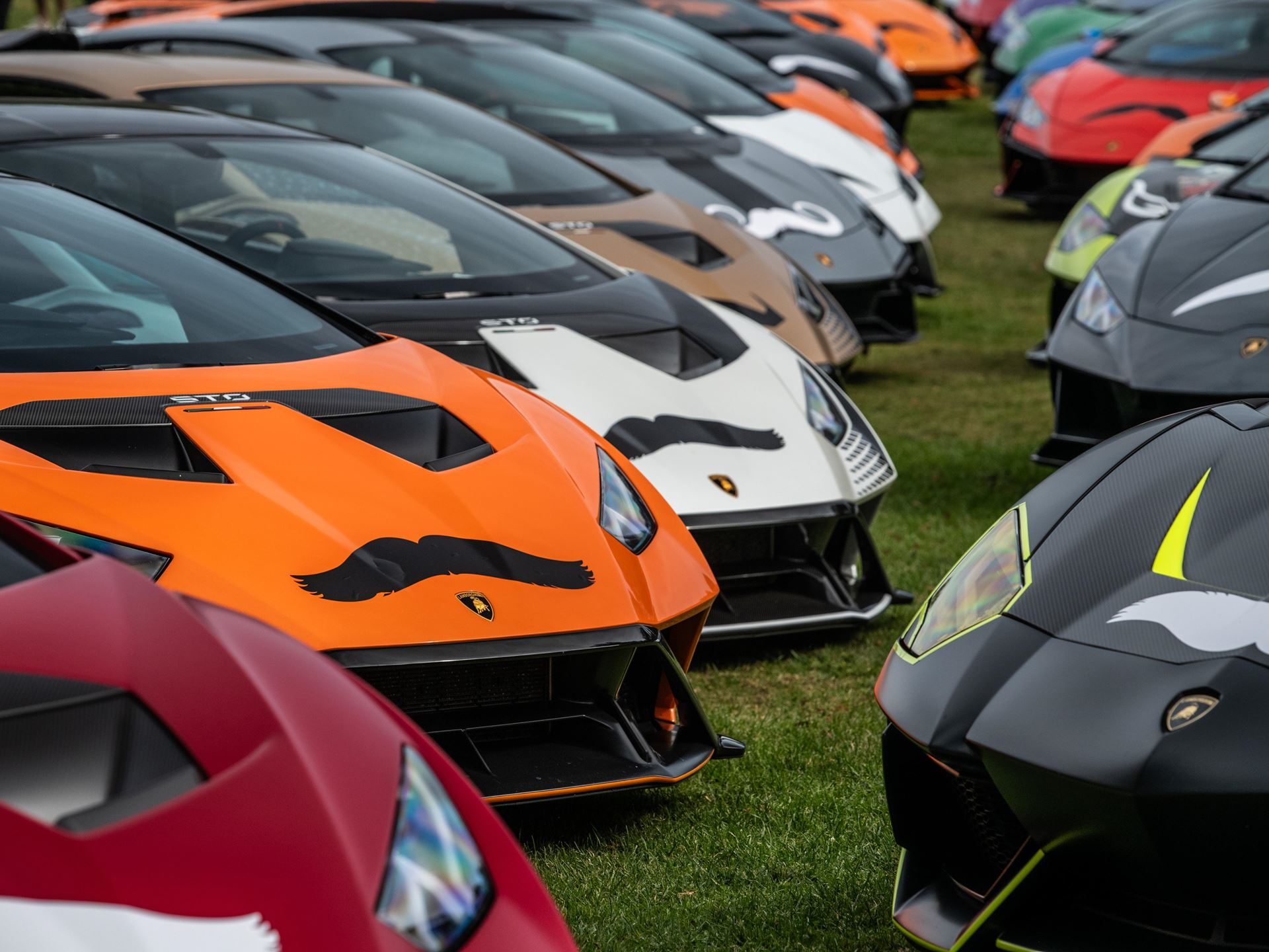 200 Mustache-Wearing Lamborghinis Took Over Malibu, And The Ceo Was Leading The Pack 15 Lamborghini bull run movember 2023 draft 9558d24a event 007