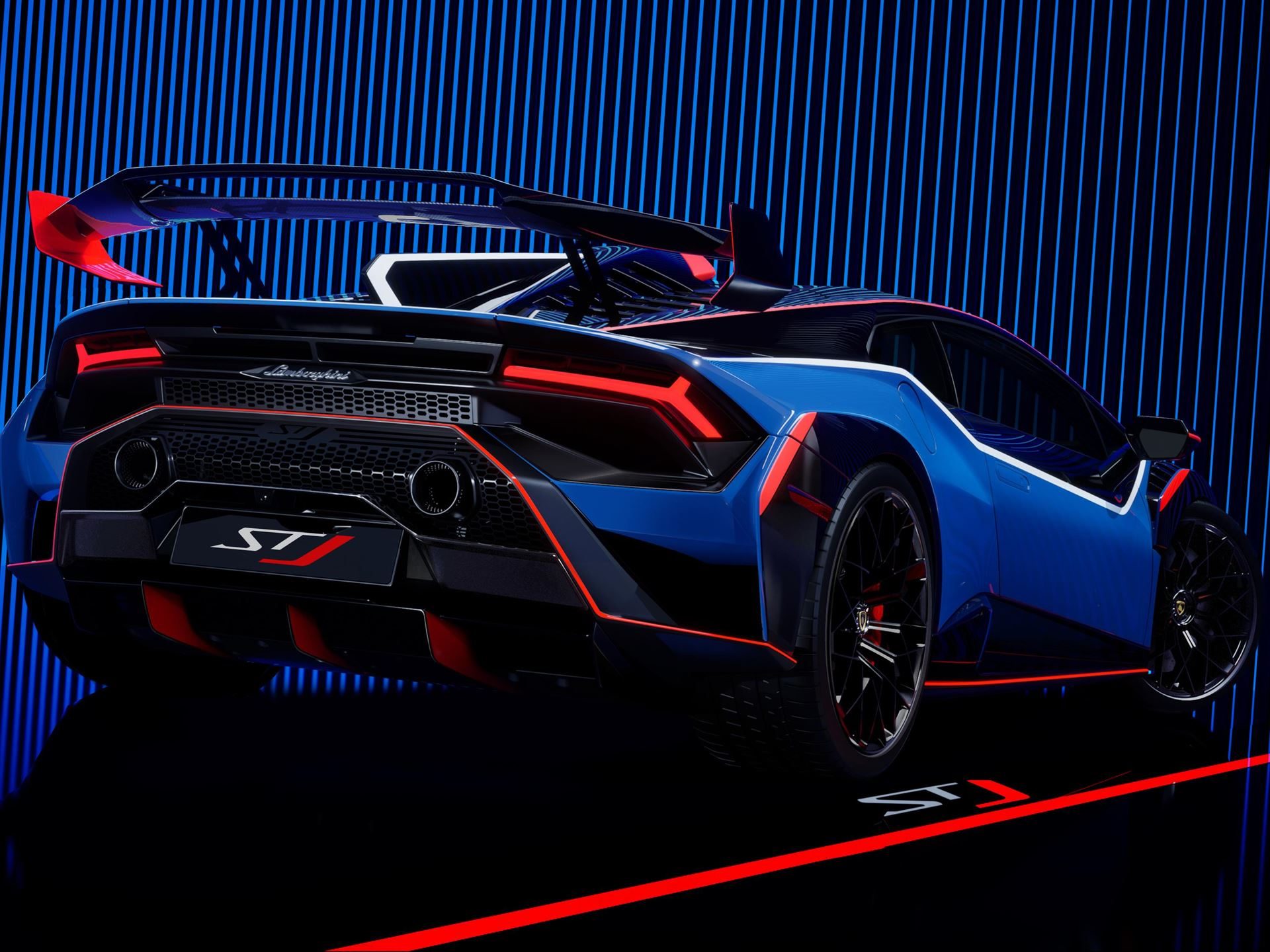Huracán Stj: Ten Units, One Last V10, And A Collector'S Argument That Writes Itself 5 Rear three-quarter view of the lamborghini huracán stj showing the large fixed rear wing, aggressive diffuser, and hexagonal exhaust outlets