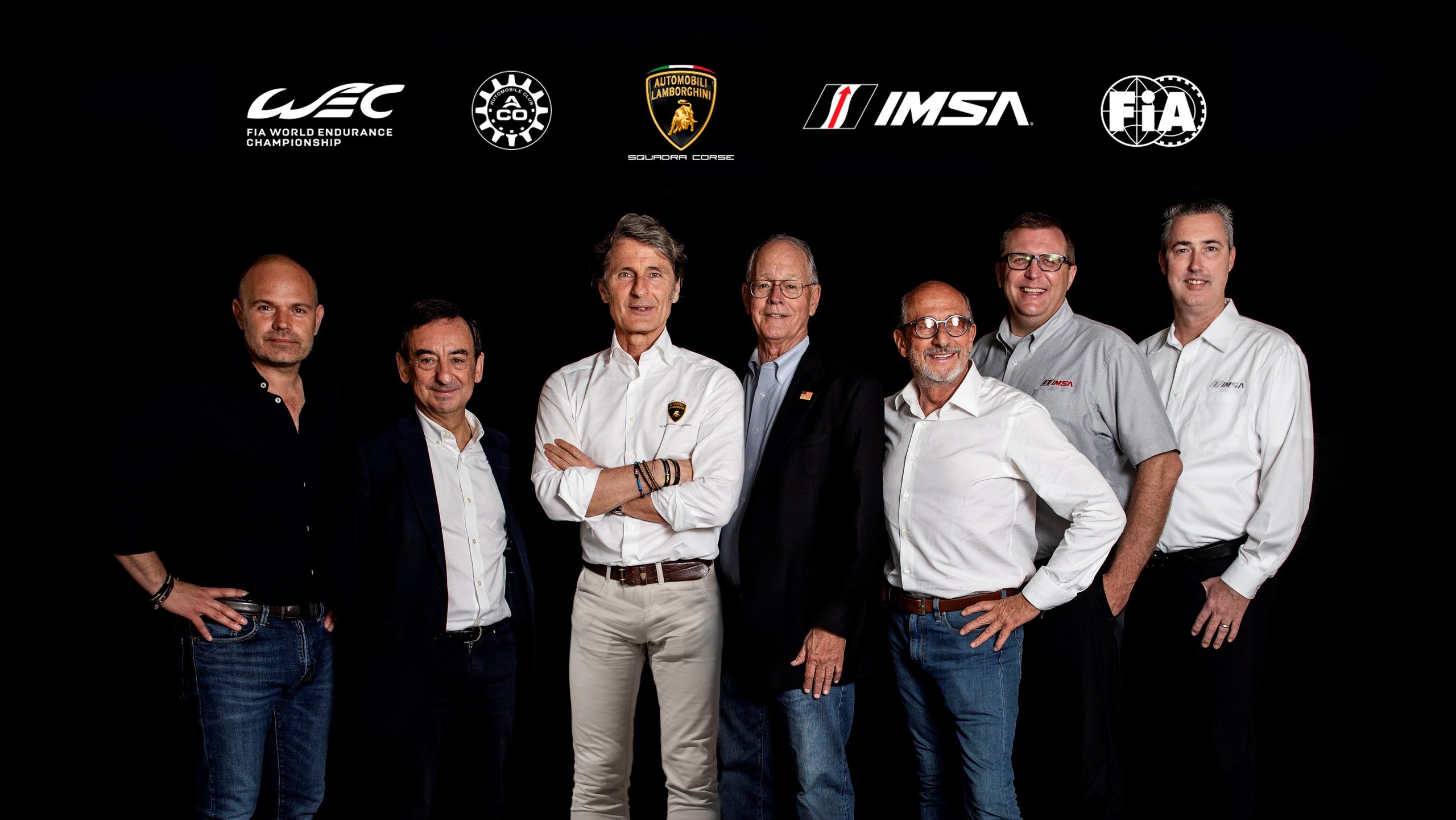 Lamborghini'S Lmdh Gambit: Why The Sc63 Program Is Really About The Road Cars You'Ll Buy Next 5 Group portrait of key executives and industry leaders behind lamborghini's lmdh program announcement