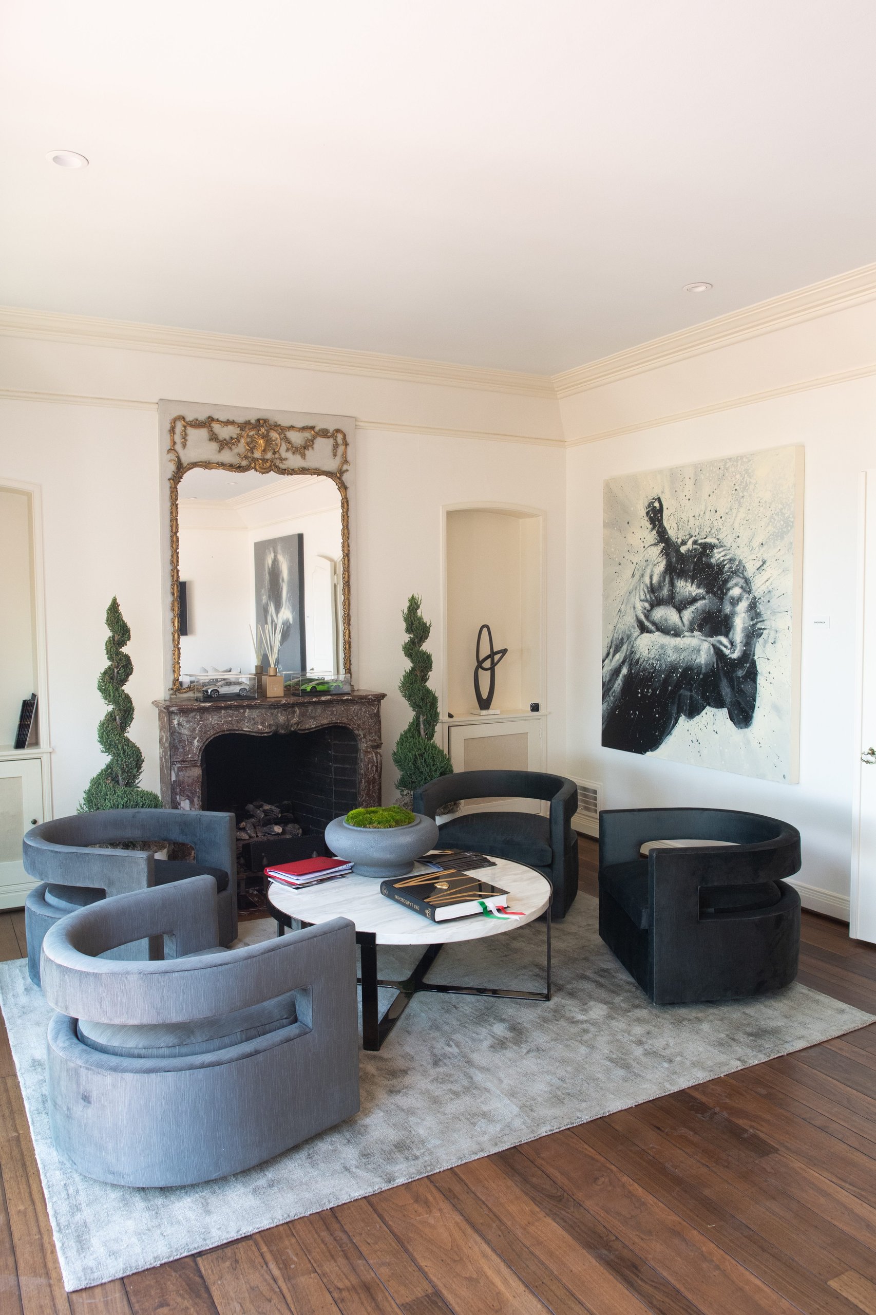 Inside Lamborghini'S Lounge Monterey: Where The Urus Performante Debut Became A Masterclass In Selling A Lifestyle 5 Luxurious interior lounge area at the lamborghini lounge monterey with modern grey armchairs, marble coffee table, and contemporary art