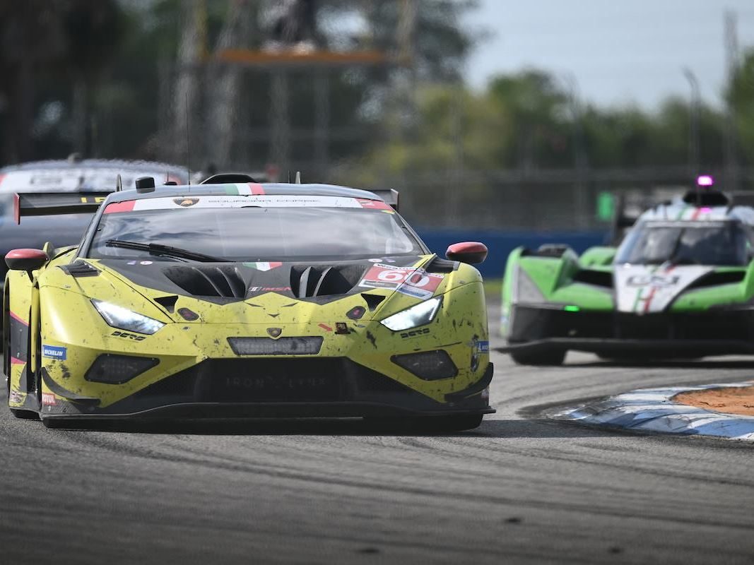 The Sc63'S Sebring Seventh: Why Finishing On The Lead Lap Mattered More Than The Position 7 A lamborghini huracán gt3 evo2 leading the sc63 on track at sebring