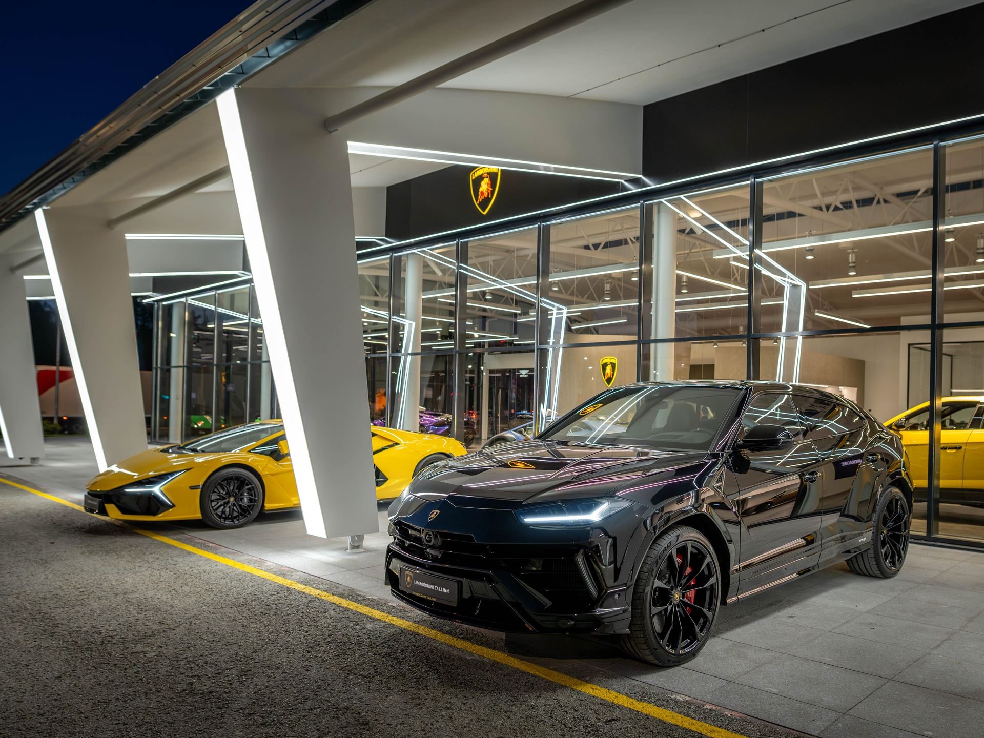 Lamborghini Tallinn'S New Showroom Pairs A Choir, A Diablo, And The Urus Se To Sell Its Hybrid Future 13 Lamborghini tallinn new showroom opening draft 8ddb7f60 exterior 006