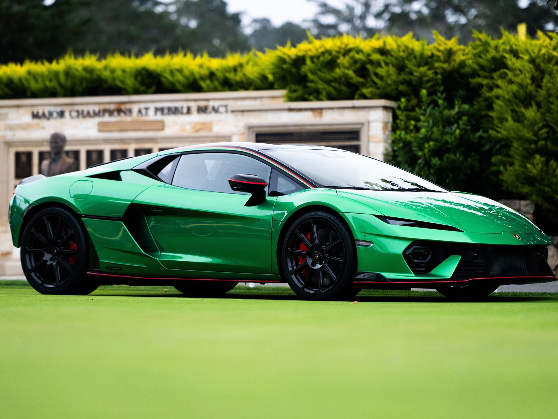 Lamborghini Staged Its Hybrid Future Around The Temerario At Monterey Car Week 15 Lamborghini temerario monterey car week debut draft 70c111db exterior 007