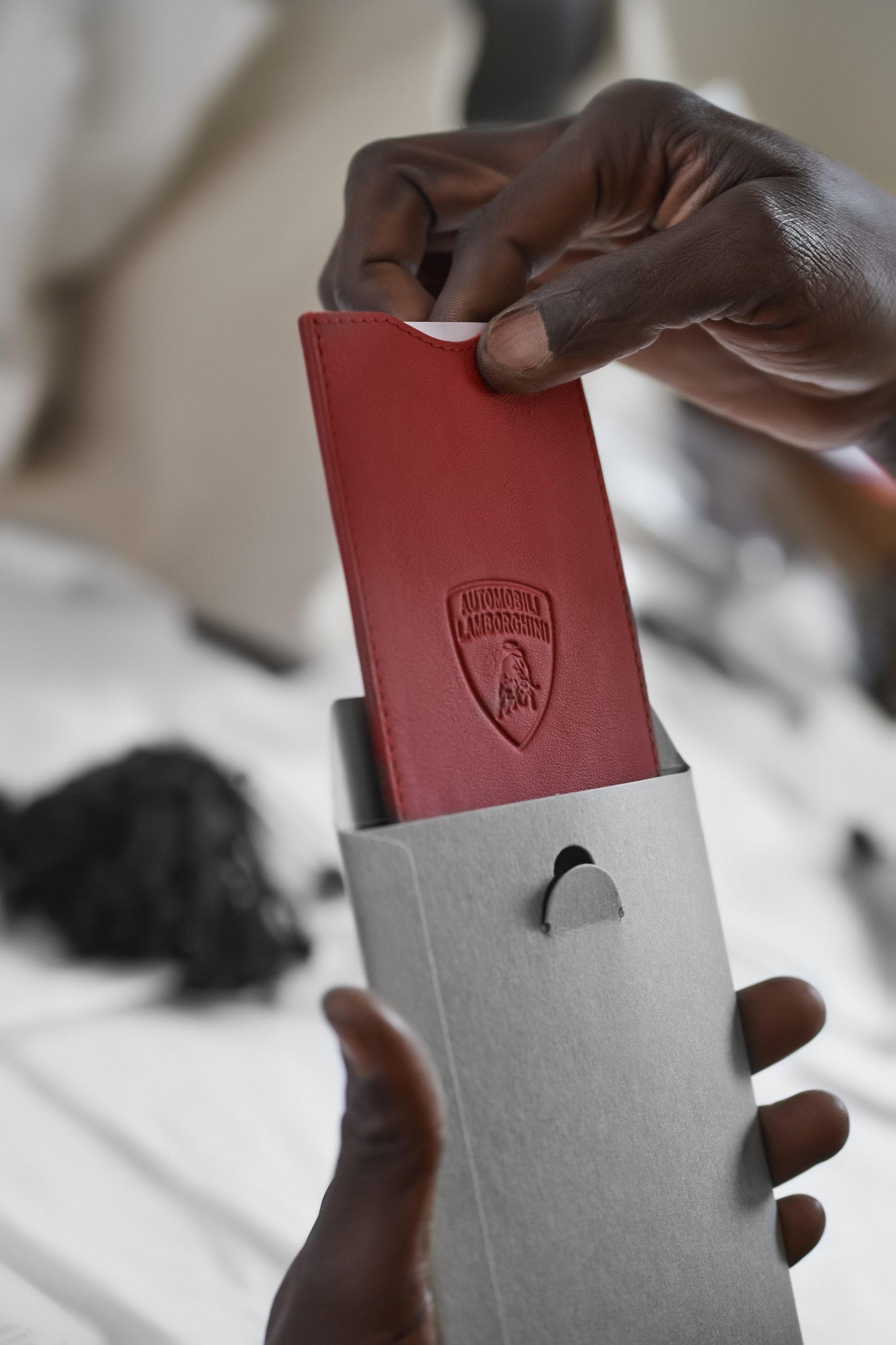 Lamborghini'S Upcycled Leather Project Turns Supercar Factory Scraps Into Covetable Accessories 31 Lamborghini upcycled leather goods cartiera draft be0fec53 detail 015 scaled