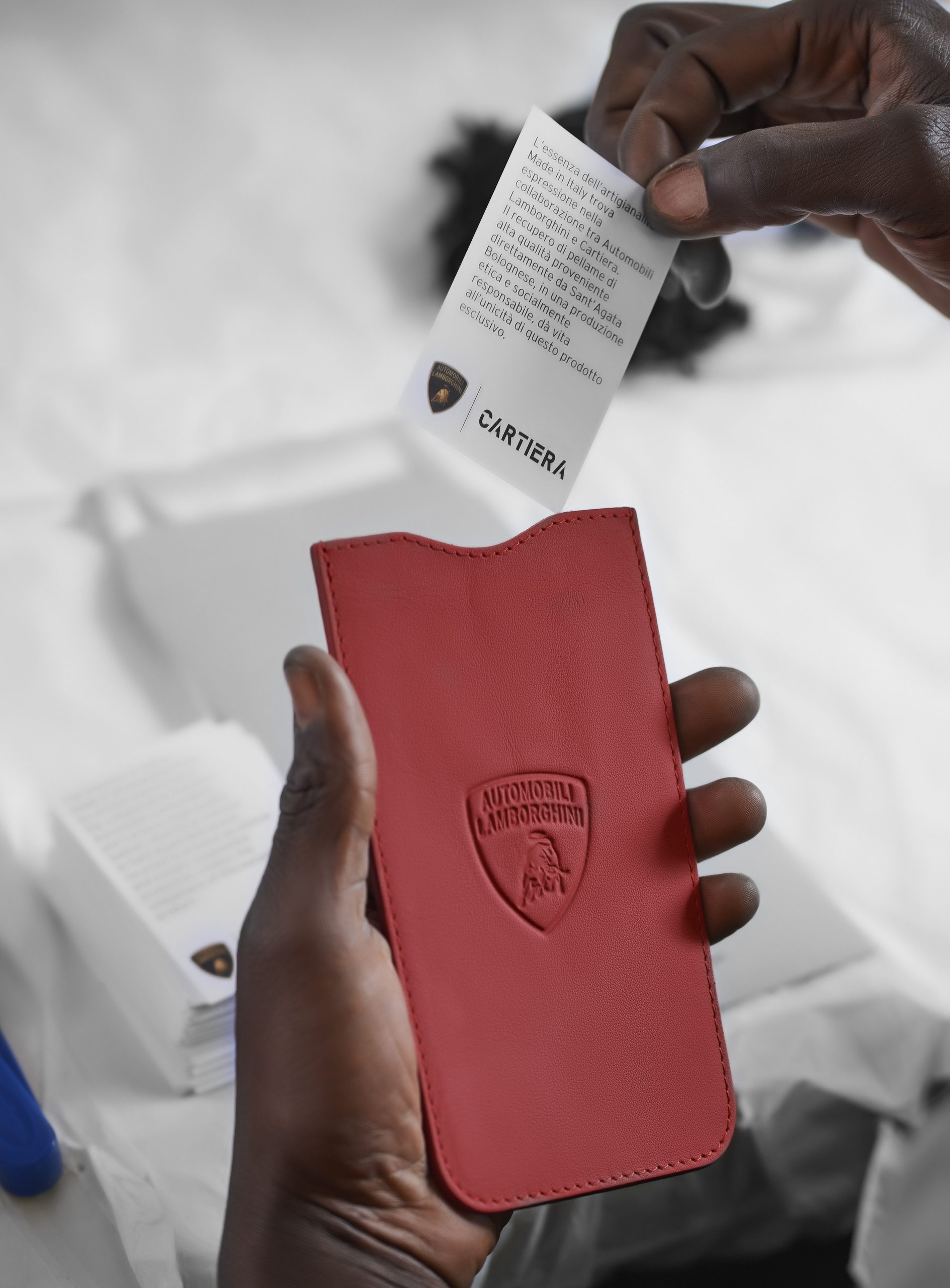 Lamborghini'S Upcycled Leather Project Turns Supercar Factory Scraps Into Covetable Accessories 27 Lamborghini upcycled leather goods cartiera draft be0fec53 other 013 scaled