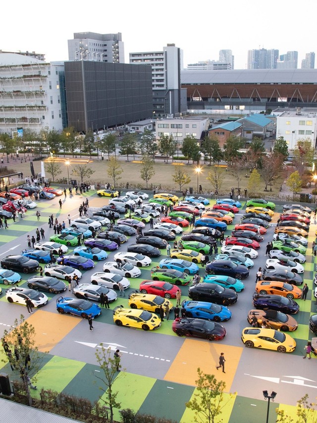 180 Lamborghinis Took Over Tokyo for Lamborghini Day Japan 2022