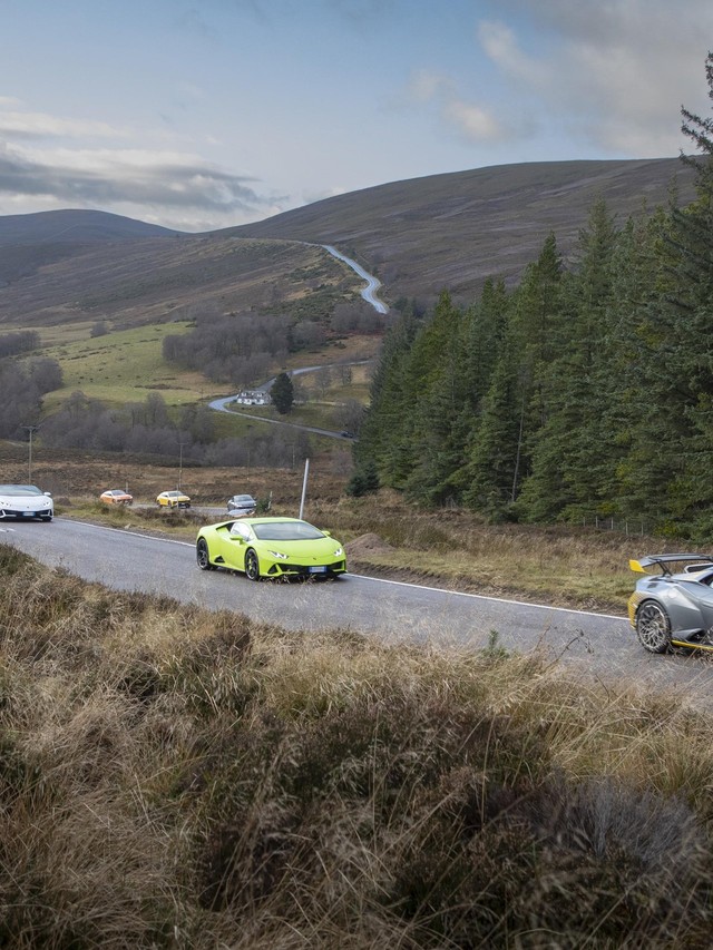 Lamborghini Sent Its Entire Lineup Into the Scottish Highlands, and the Real Destination Was the Stars