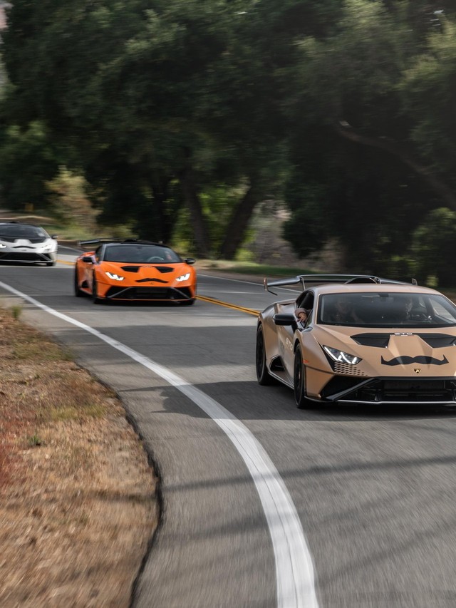 200 Mustache-Wearing Lamborghinis Took Over Malibu, and the CEO Was Leading the Pack