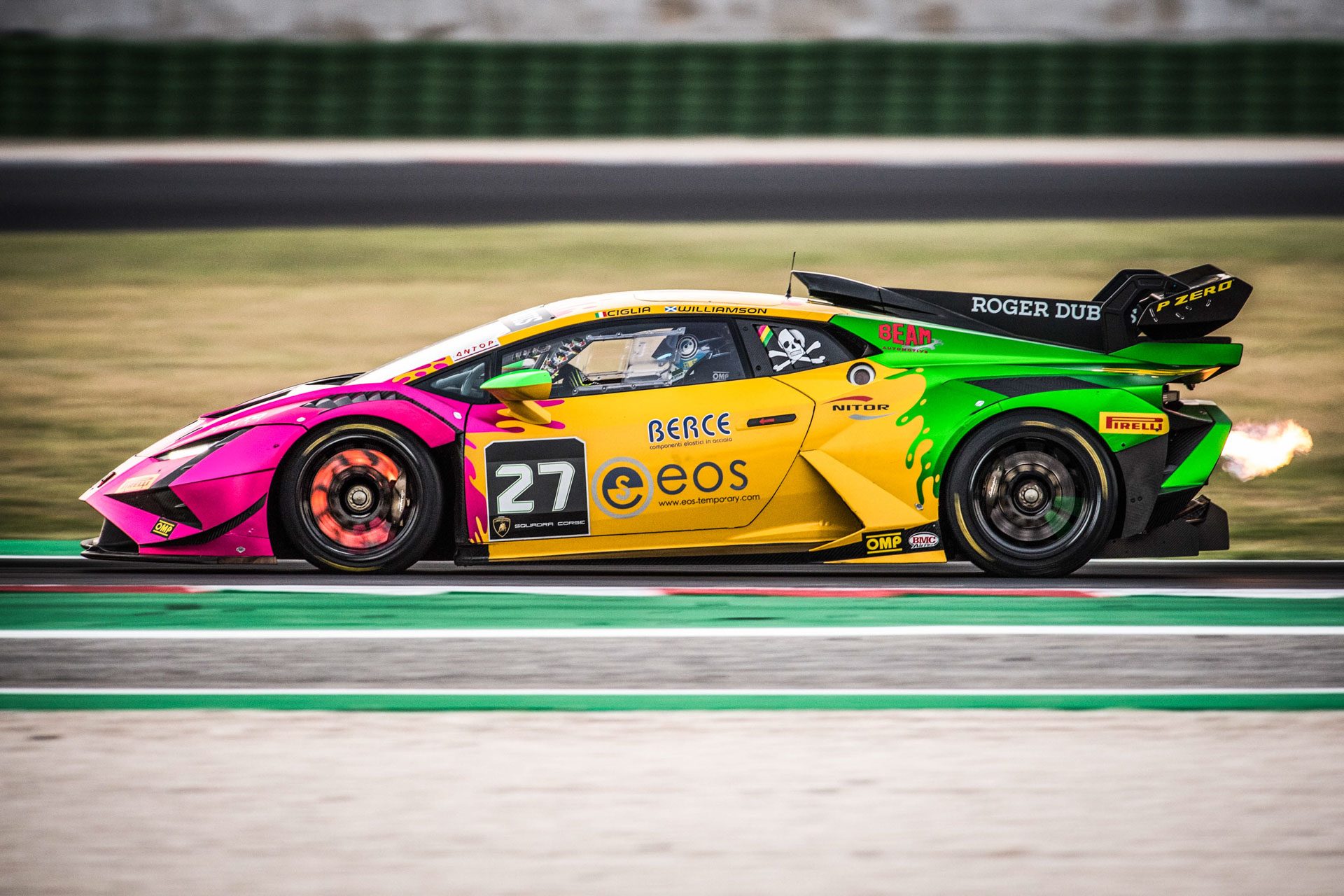 Six From Six: How Weering And Spinelli'S Record Run Reveals What Lamborghini'S Customer Racing Actually Builds 3 A lamborghini huracán super trofeo evo2 in vibrant livery at full throttle with exhaust flames visible