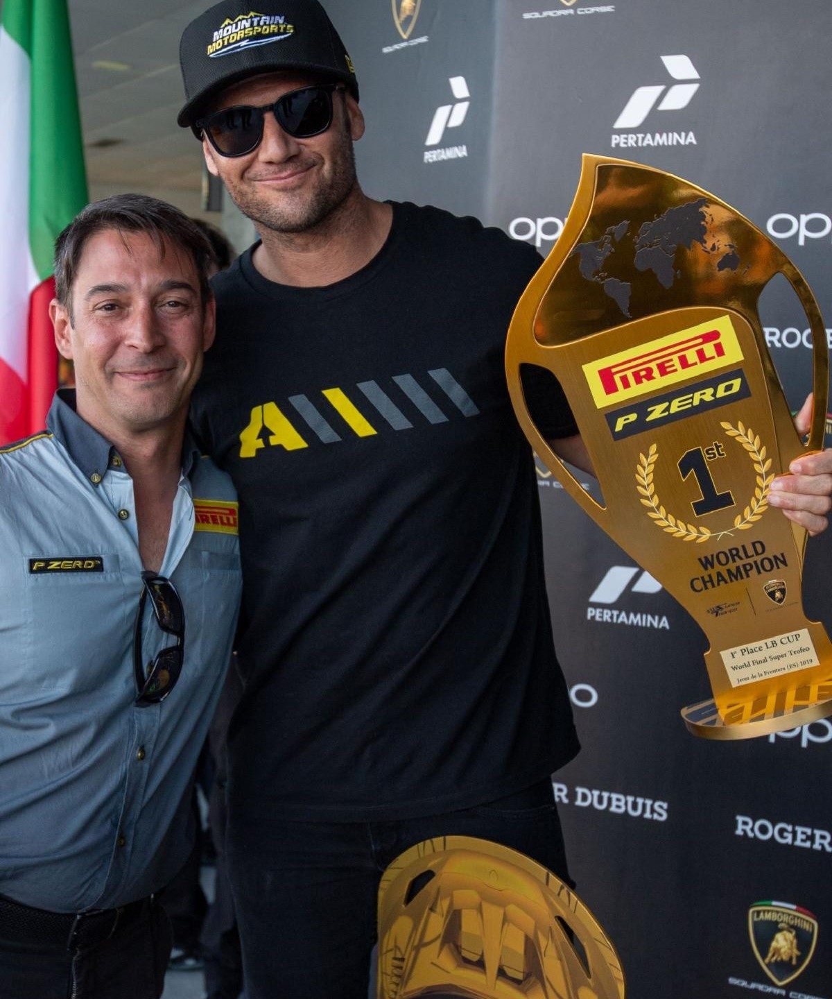 Chad Reed Won A Lamborghini World Championship Five Months After Learning To Race Cars 3 Chad reed holding the pirelli p zero world champion trophy after winning the lamborghini super trofeo lb cup world championship