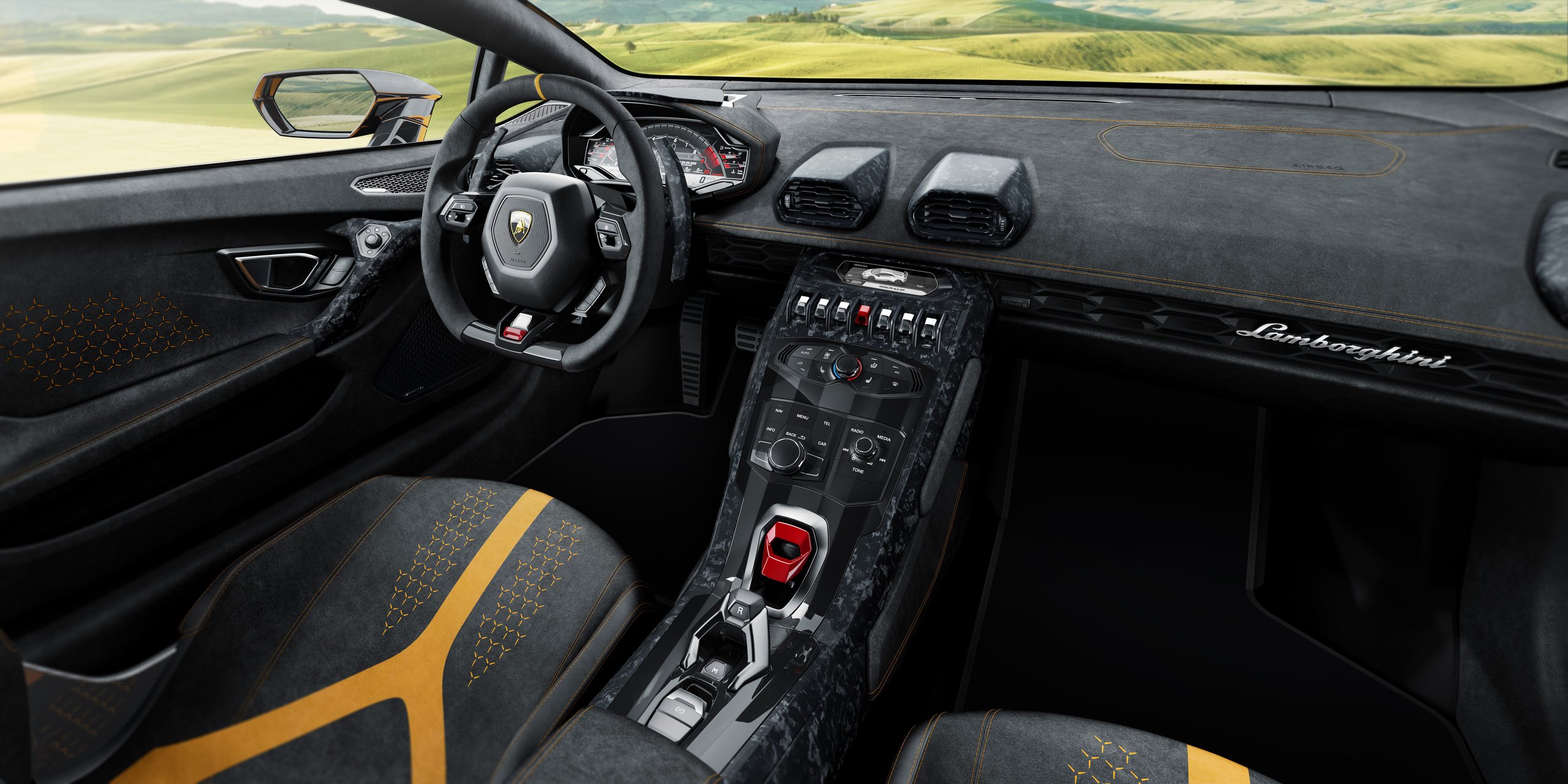 How The Huracán Performante Used Invisible Aerodynamics To Beat A 887-Hp Hybrid Around The Nürburgring 21 Huracan performante ala nurburgring record draft 6a426dfd interior 010 scaled