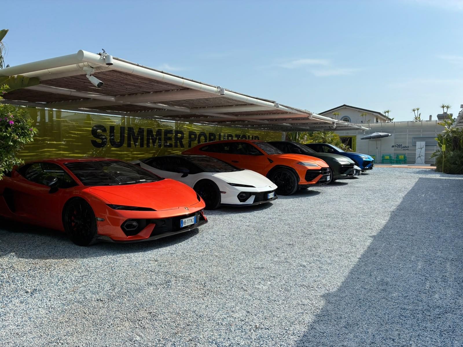 Lamborghini Turns The Mediterranean Into A Showroom With 'Driven By Color' Pop-Ups 25 Lamborghini driven by color summer pop ups draft 6b96e2bb event 012