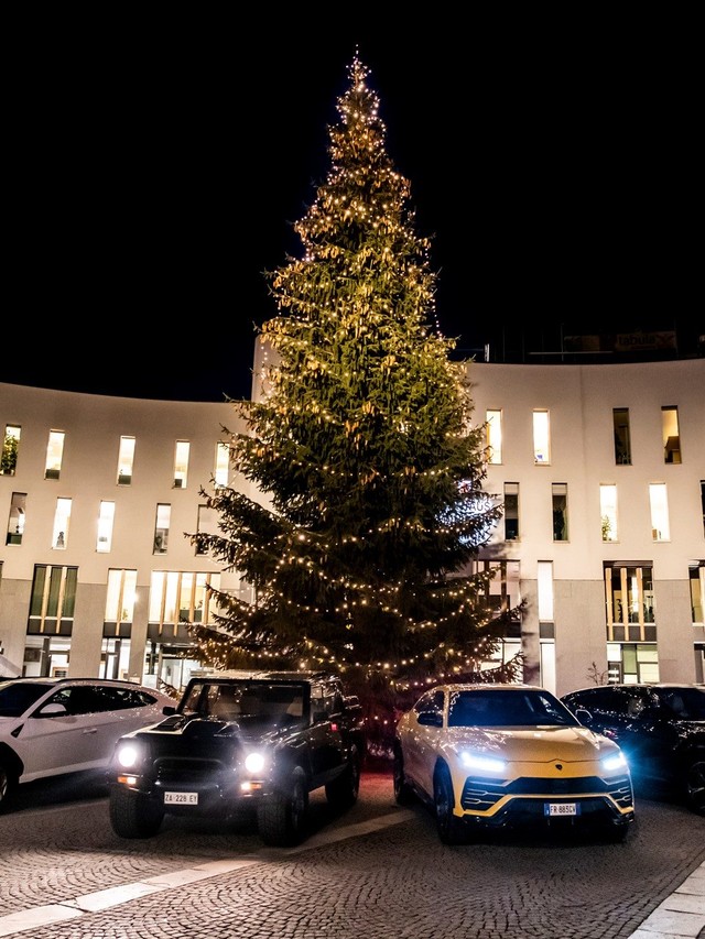 Lamborghini's Christmas Drive Put the Urus and a Restored LM002 on Frozen Alpine Roads to Close Out a Record Year
