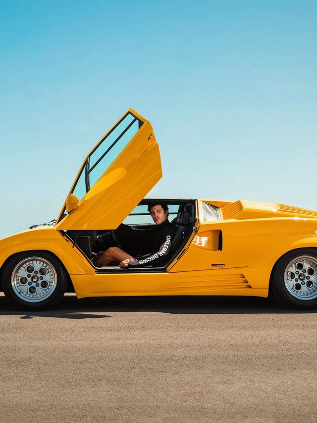 Lamborghini's Orlebar Brown Beach Collection Turns Countach Lines and Ad Personam Colors Into Luxury Swimwear