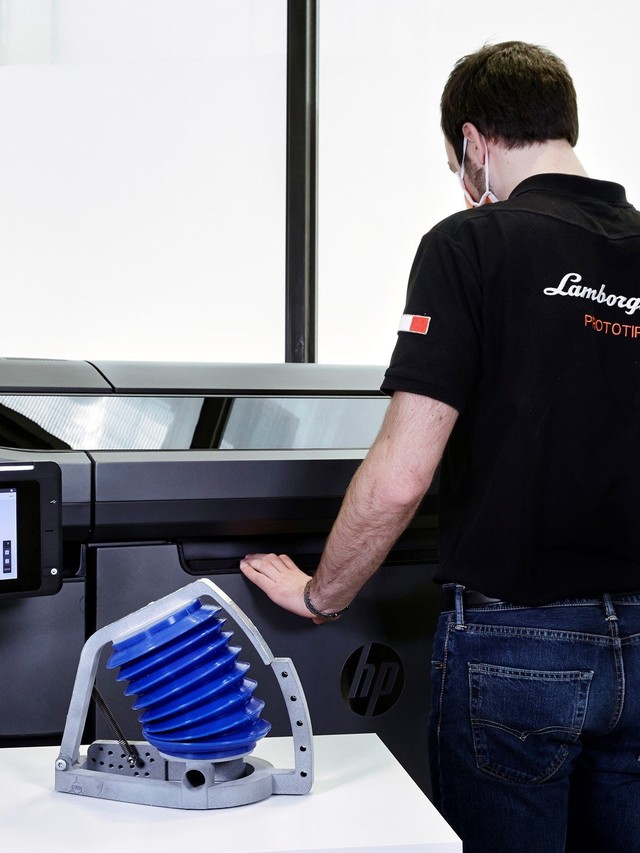 How Lamborghini's 3D Printing Lab Went from Supercar Prototypes to Breathing Simulators in Two Weeks