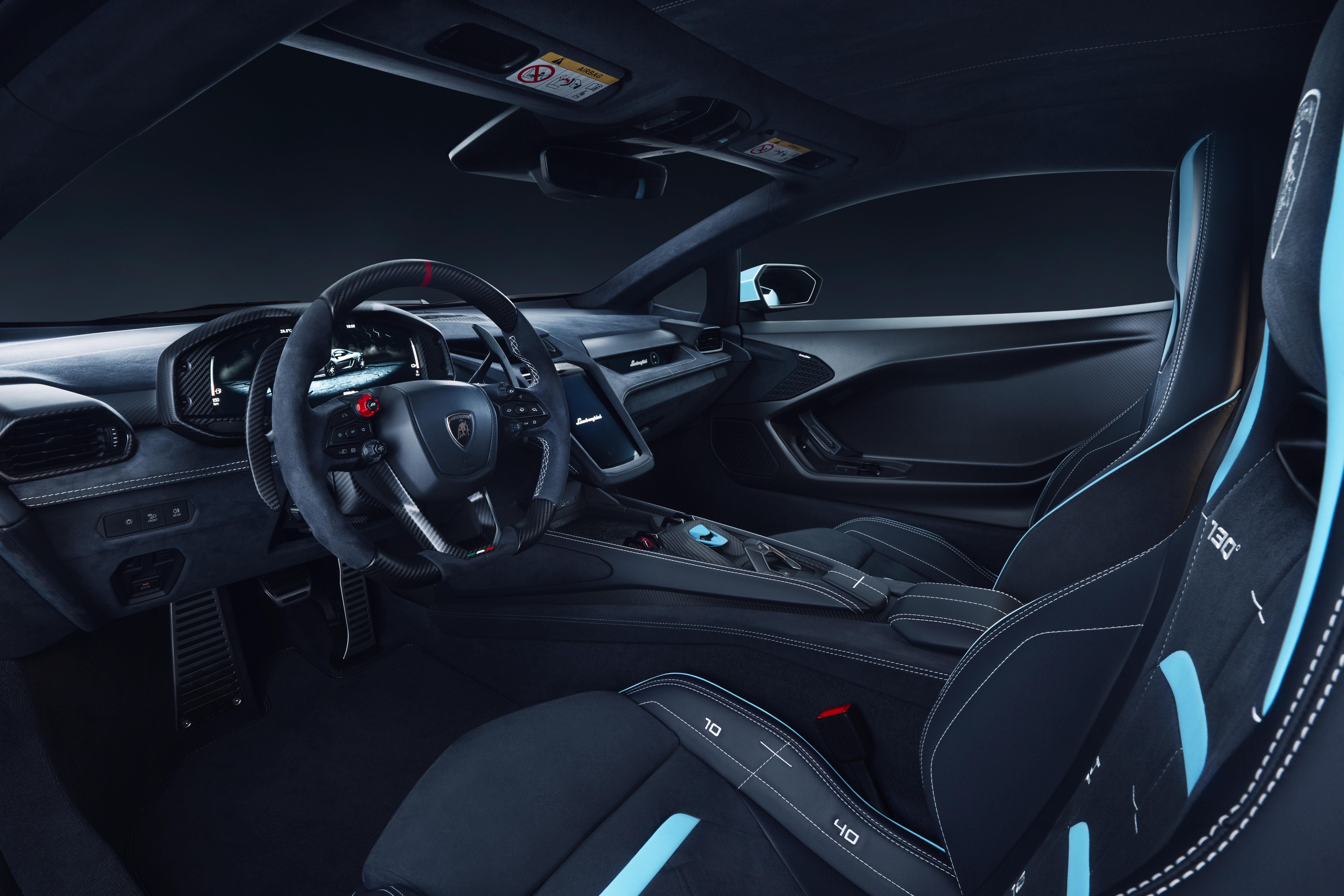 Lamborghini Puts Pinstripe Wool Inside The Temerario, And The Statement Goes Beyond Fabric 23 Temerario ad personam goodwood wool interior draft eeb70420 interior 011