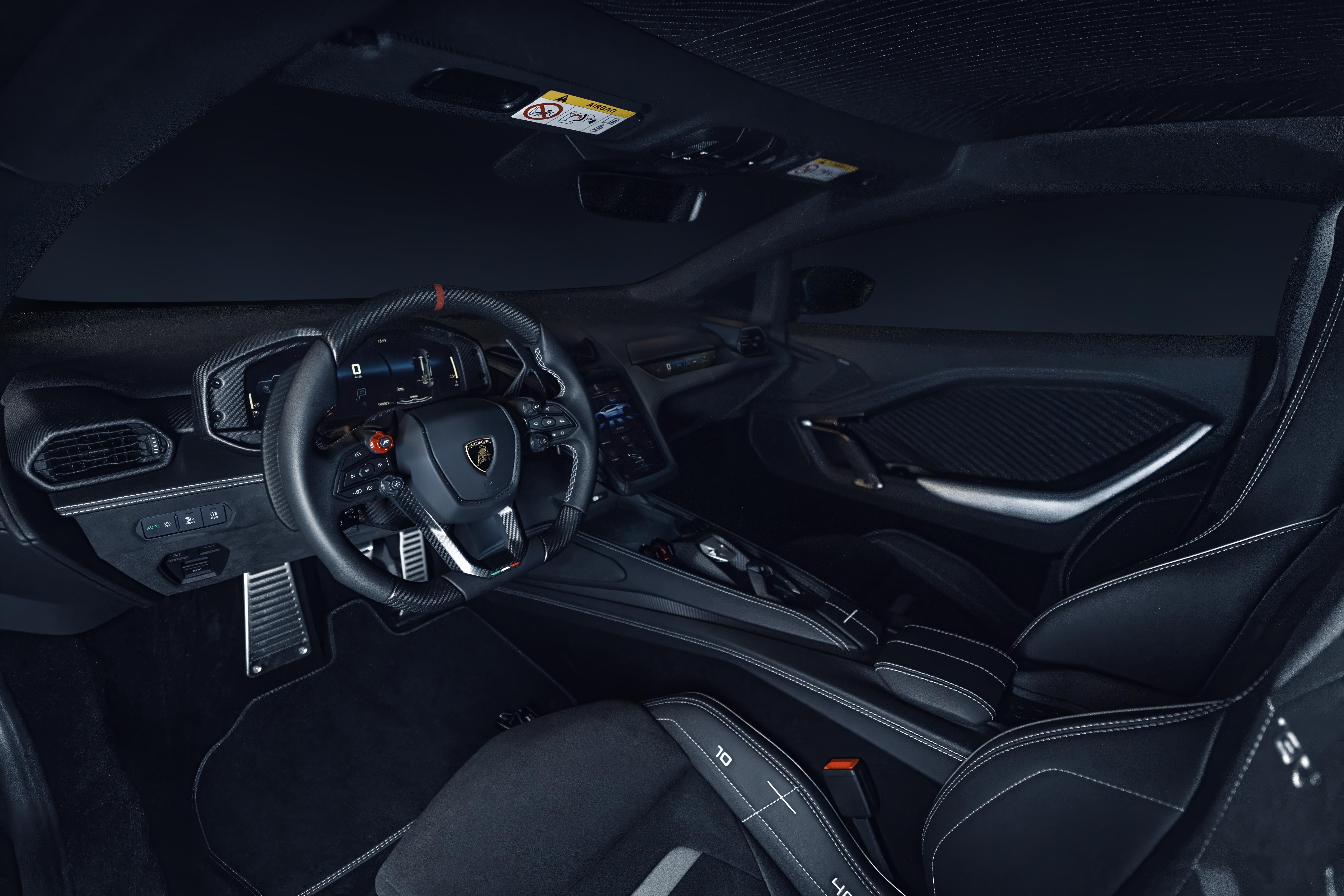 Lamborghini Puts Pinstripe Wool Inside The Temerario, And The Statement Goes Beyond Fabric 27 Temerario ad personam goodwood wool interior draft eeb70420 interior 013